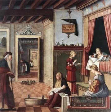 Naissance de la Vierge Vittore Carpaccio Peinture à l'huile